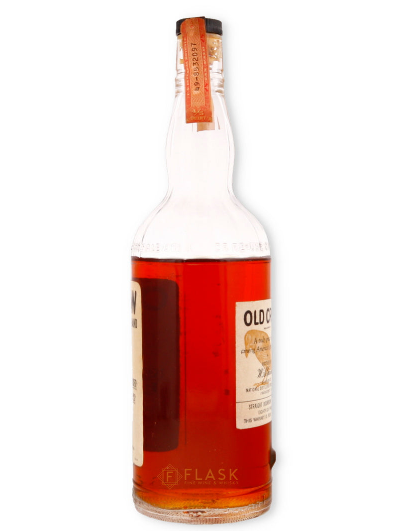 Old Crow Kentucky Straight Bourbon Vintage 1950s - Flask Fine Wine & Whisky