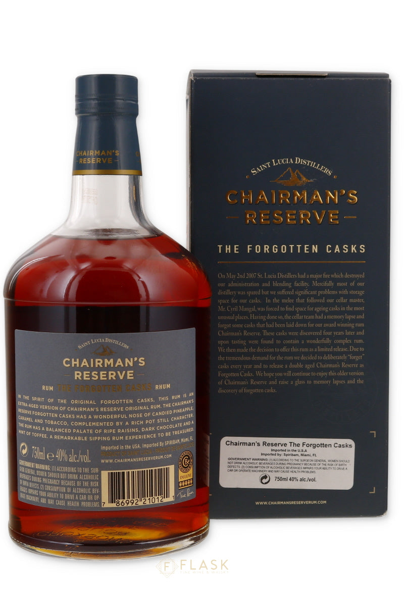 Chairman's Reserve Forgotten Cask 750ml - Flask Fine Wine & Whisky
