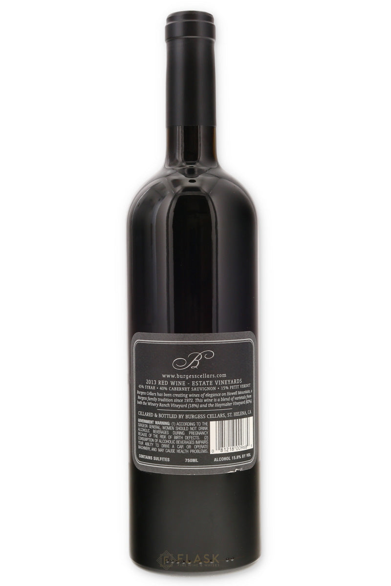 Burgess Cellars Mountaineer Red Blend Howell Mountain 2013
