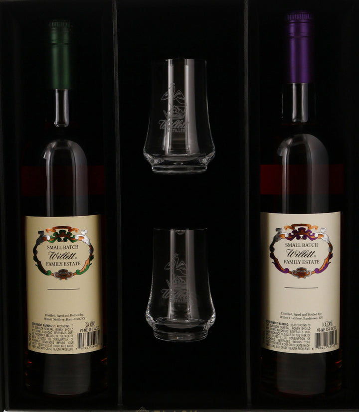 Willet Family Estates 2 pack Gift Set Bourbon and Rye 750ml with Tasting Glasses
