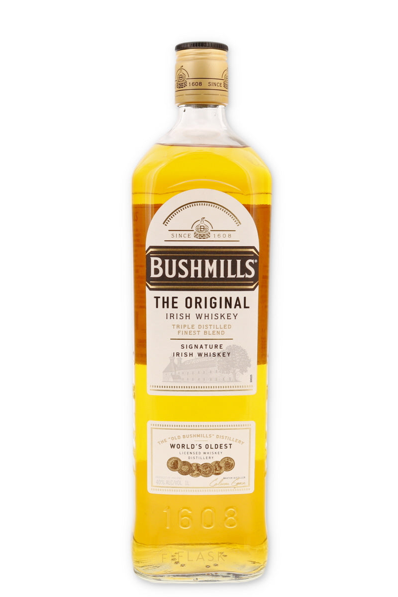 Bushmills Irish Whiskey 1 Liter - Flask Fine Wine & Whisky