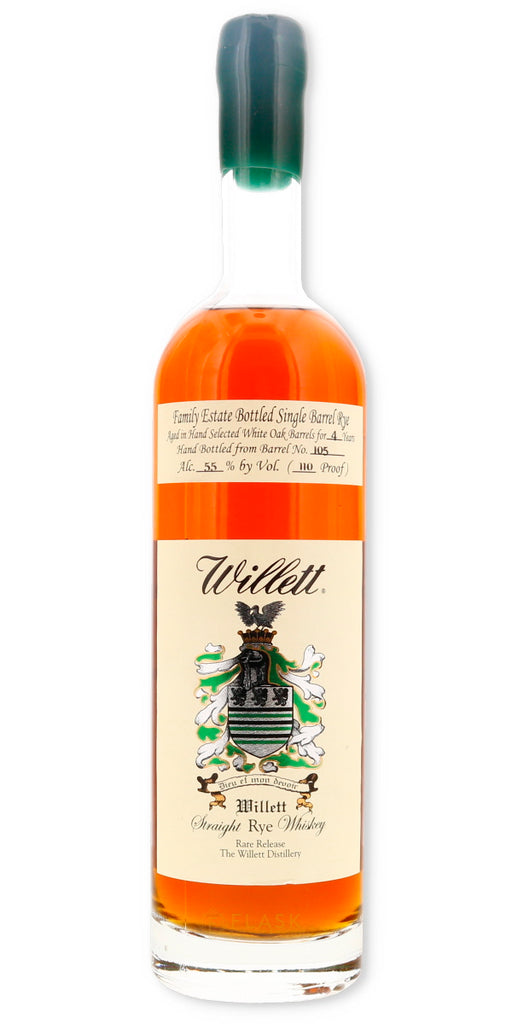 Willett Family Estate 4 Year Old Single Barrel Rye Whiskey #1051 / Green Wax - Flask Fine Wine & Whisky