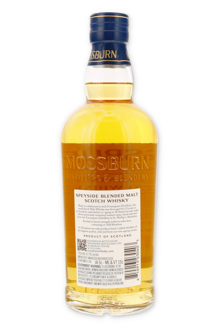 Mossburn Speyside Blend Finished in Foursquare Rum Casks 115.4pf 750ml