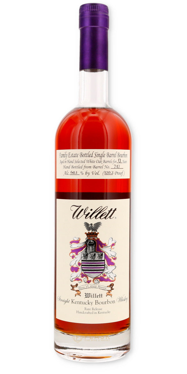 Willett Family Estate Single Barrel Bourbon 12 Year Old #747 120.2 Proof - Flask Fine Wine & Whisky