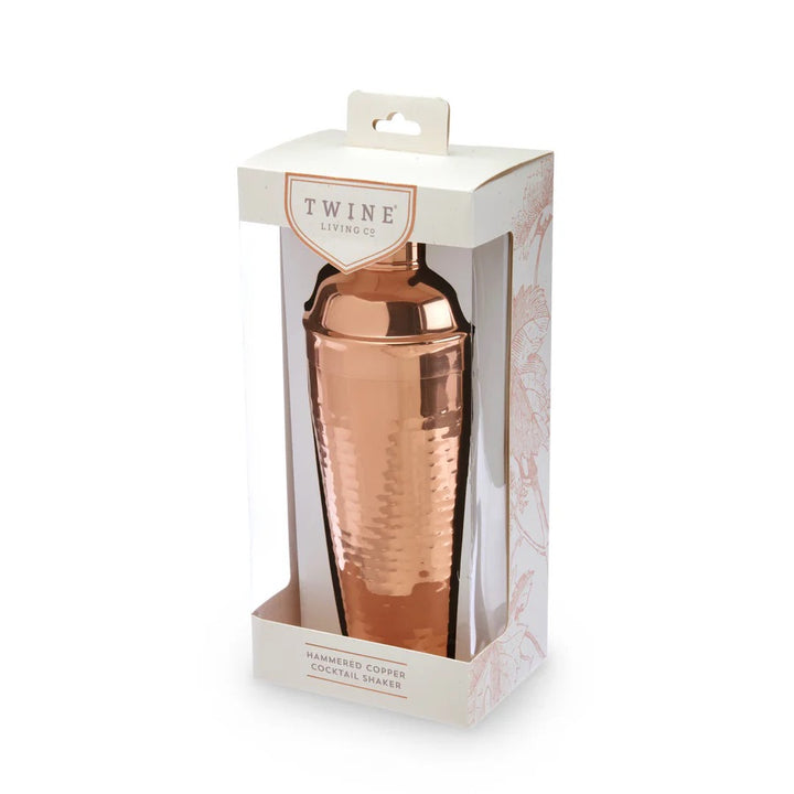 Hammered Copper Cocktail Shaker by Twine - Flask Fine Wine & Whisky