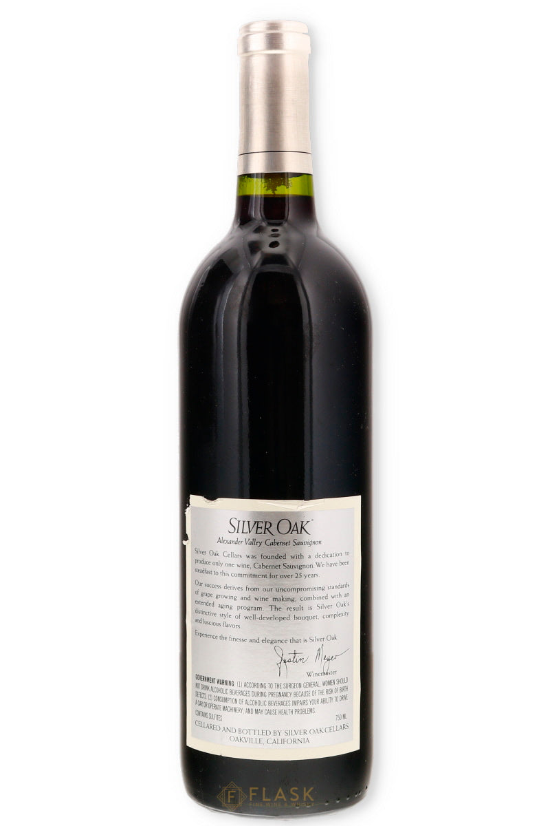 Silver Oak Alexander Valley Cabernet Sauvignon 1996 - Flask Fine Wine & Whisky
