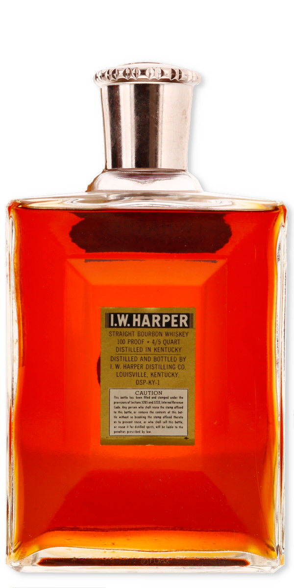 IW Harper Bottled-In-Bond Medallion Decanter Bourbon 1955 4/5 Quart - Flask Fine Wine & Whisky