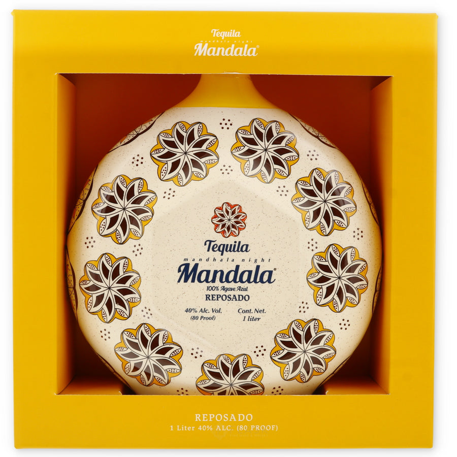Mandala Tequila Reposado Ceramic 1L - Flask Fine Wine & Whisky
