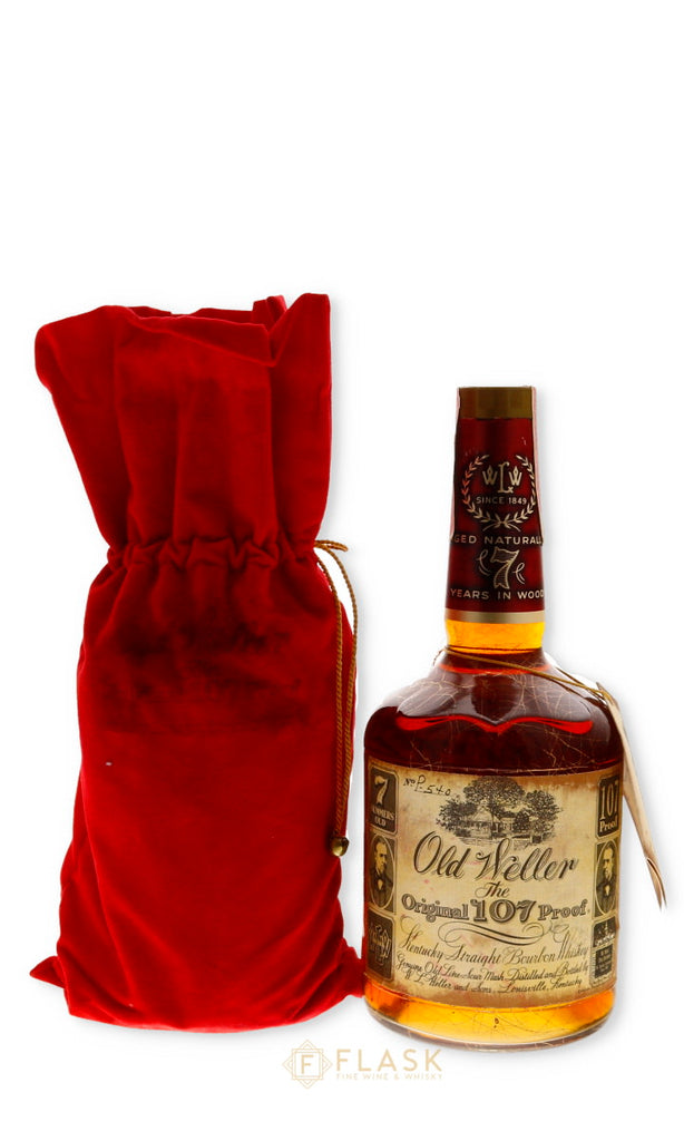 Old Weller Original Bourbon 107 Proof 7 Year Old 1985 Gold Vein / Stitzel Weller [Velvet Bag] - Flask Fine Wine & Whisky