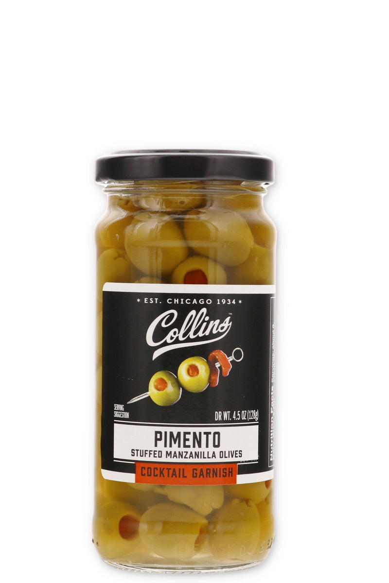 Collins Pimento Cocktail Olives 4.5 oz. - Flask Fine Wine & Whisky