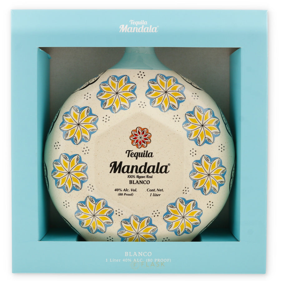 Mandala Tequila Blanco Ceramic 1L - Flask Fine Wine & Whisky