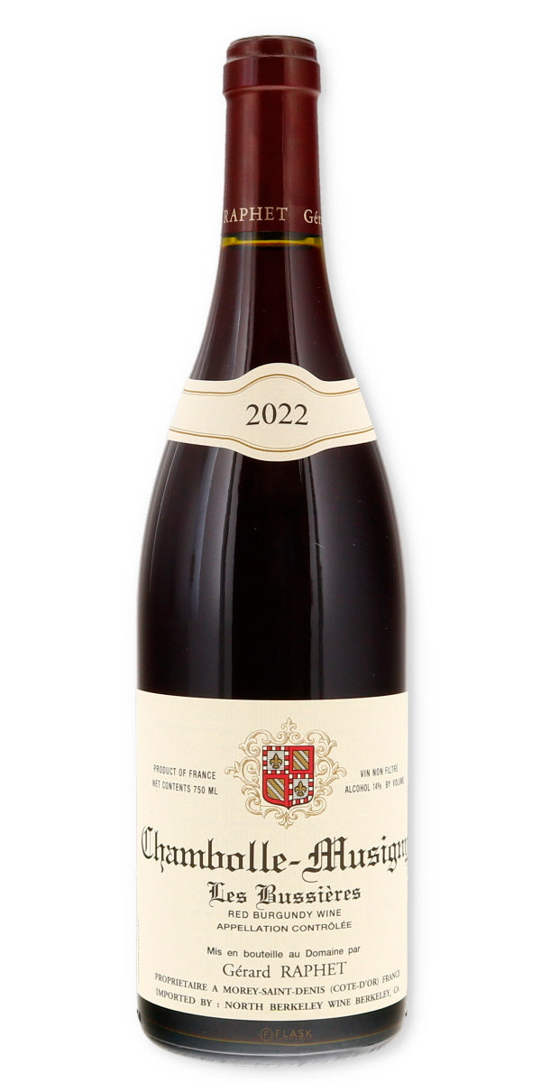 Gerard Raphet Cuvee Unique Chambolle Musigny Les Bussieres 2022 - Flask Fine Wine & Whisky