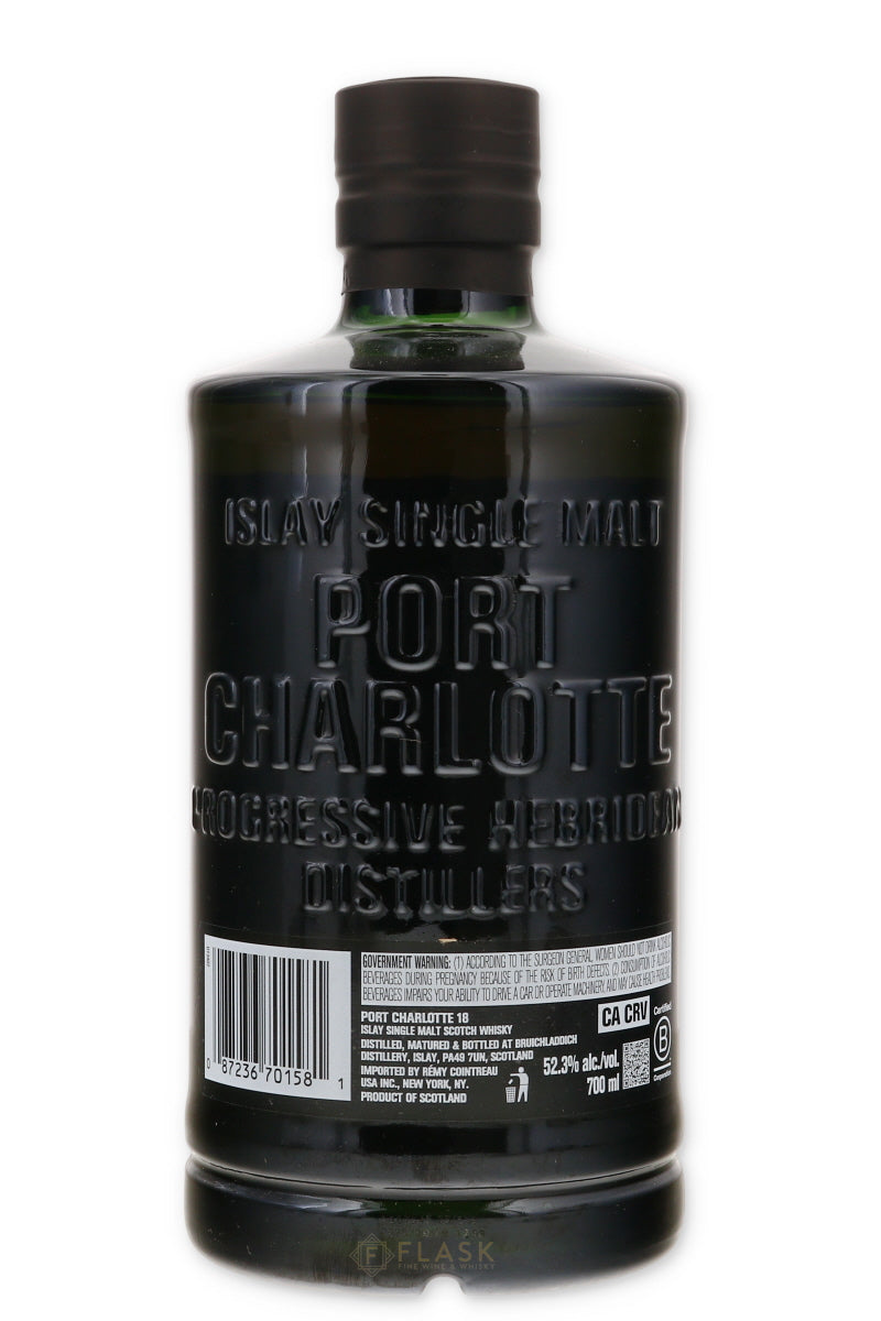 Port Charlotte 18 Year Aged Islay Single Malt Scotch 2026 Release - Flask Fine Wine & Whisky