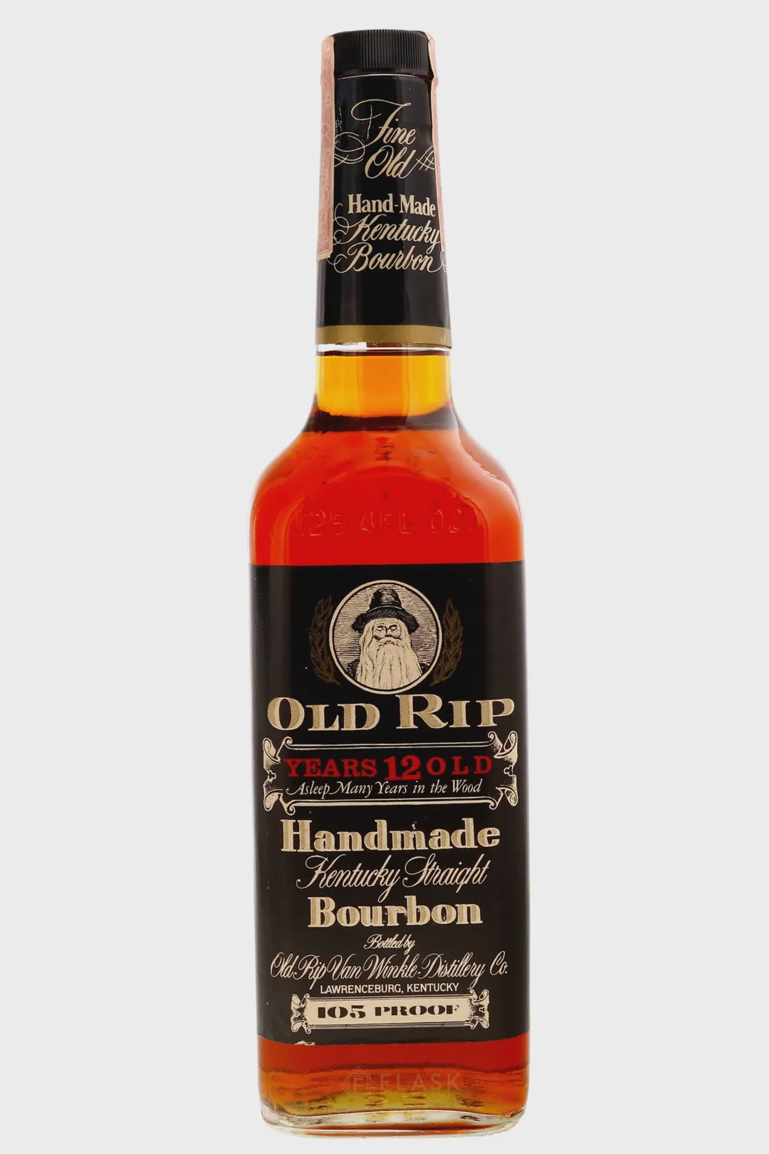 Old Rip Van Winkle Black Label 12 Year Bourbon 105 Proof 1988
