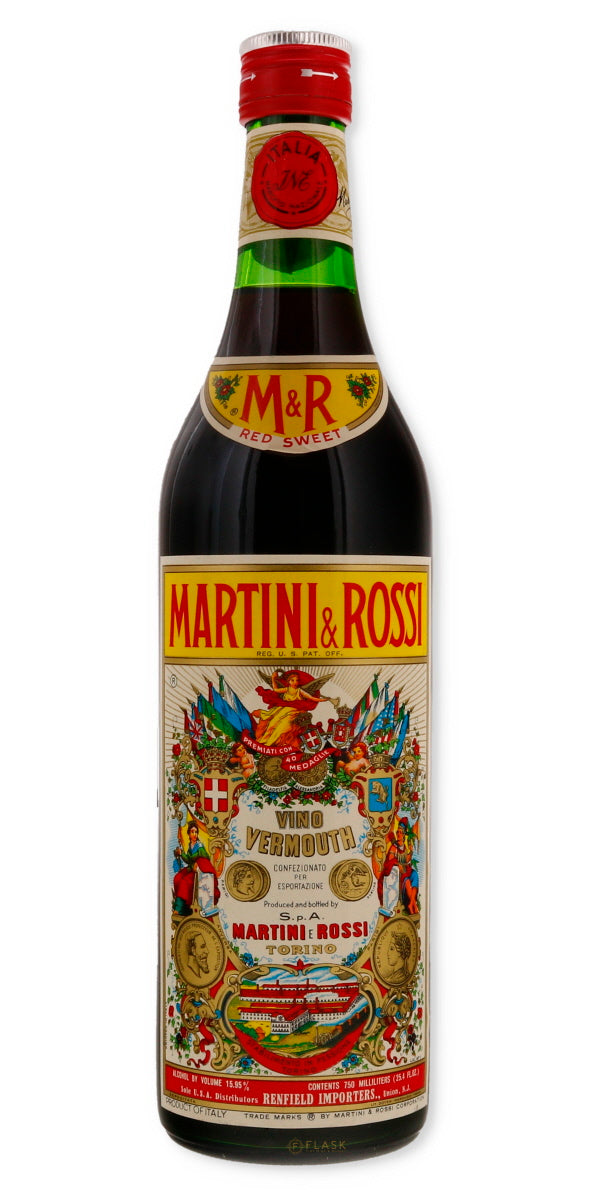 Martini & Rossi Red Sweet Vermouth Vintage 1970s - Flask Fine Wine & Whisky