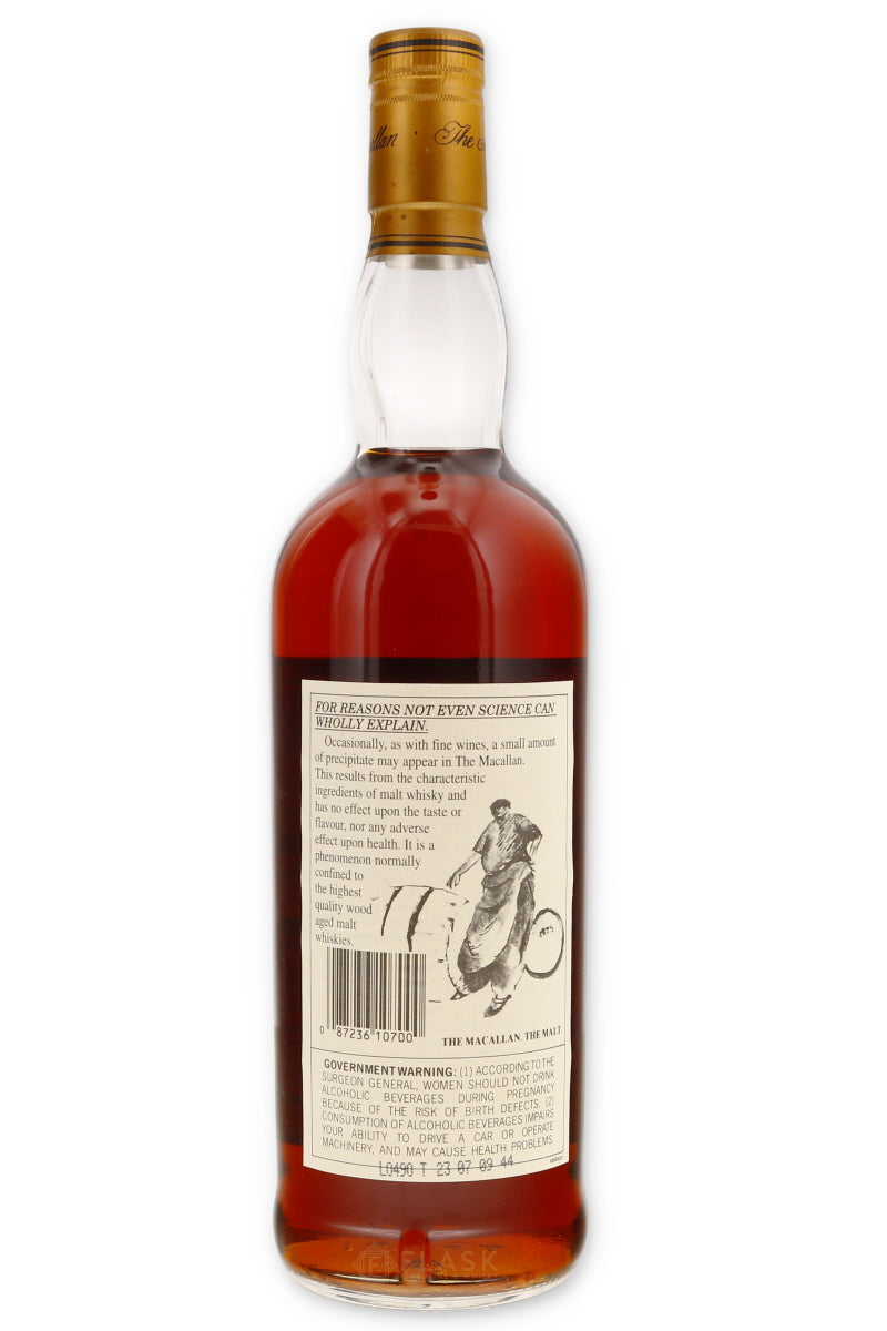 Macallan 18 Year Old Sherry Oak Single Malt 1980 [Bottle Only] - Flask