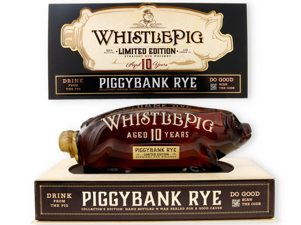 WhistlePig Piggybank Rye 10 Year Old - Flask Fine Wine & Whisky