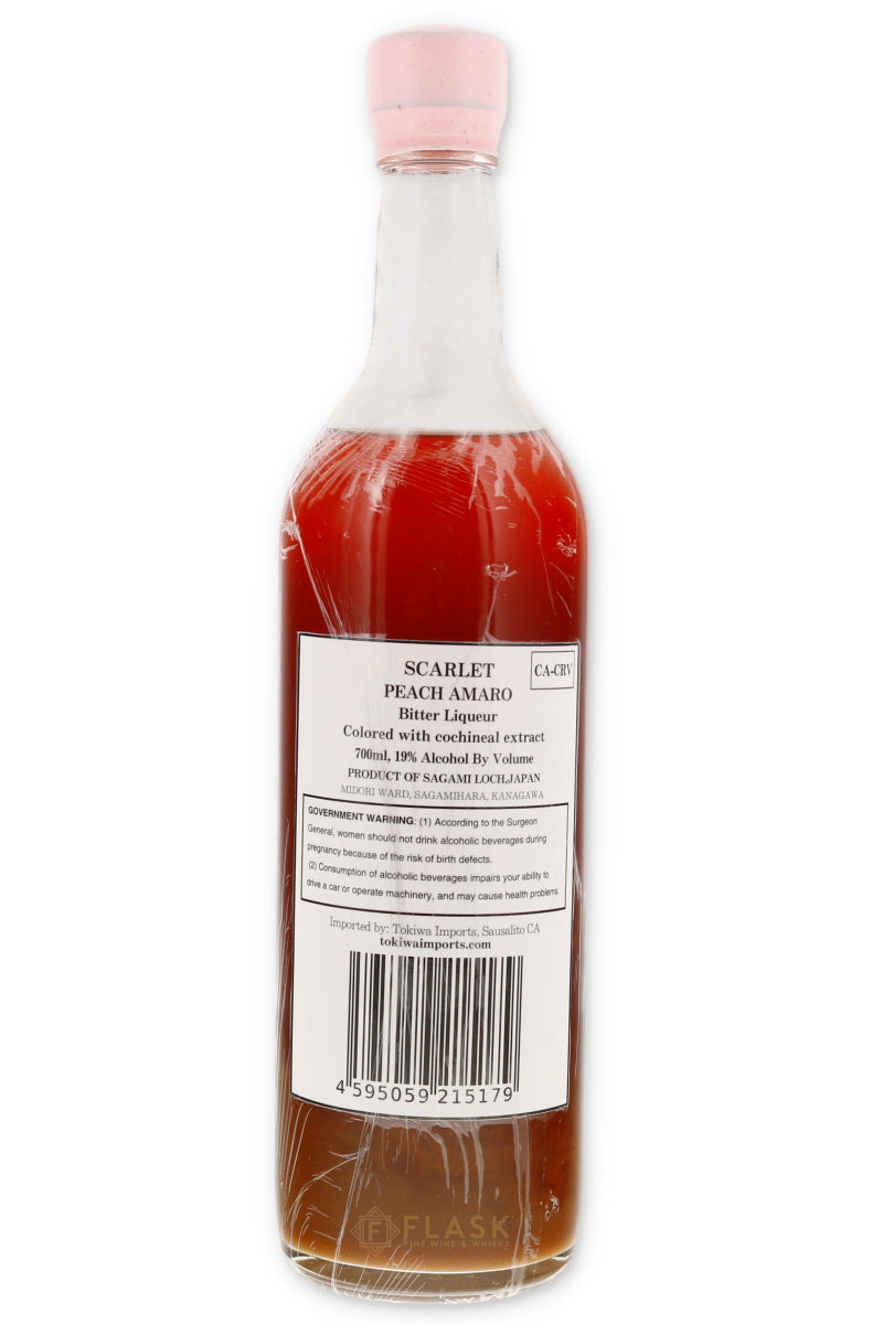 Scarlet Peach Amaro Bitter Liqueur 700ml - Flask Fine Wine & Whisky