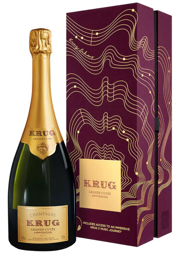 Krug Grande Cuvee Brut Champagne 170th Edition Echoes Gift Box - Flask Fine Wine & Whisky