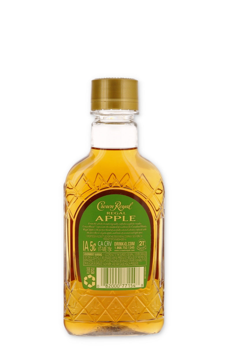 Crown Royal Apple Canadian Whiskey 200ml PET - Flask Fine Wine & Whisky