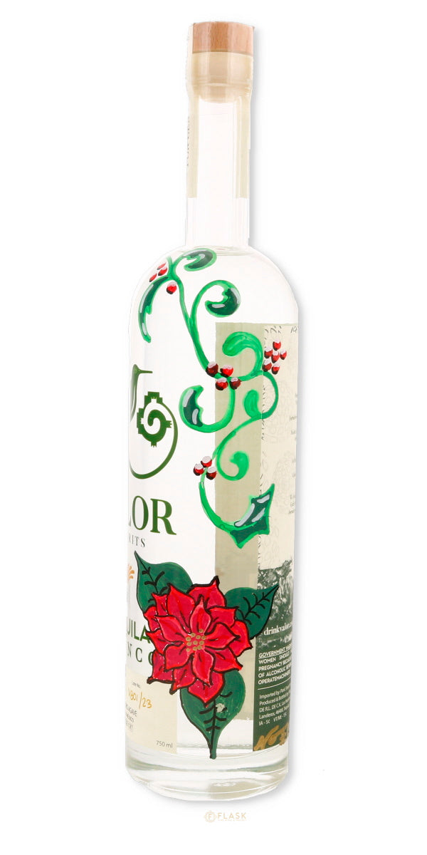 Valor Tequila 2024 Limited Edition Painted Holiday Bottle