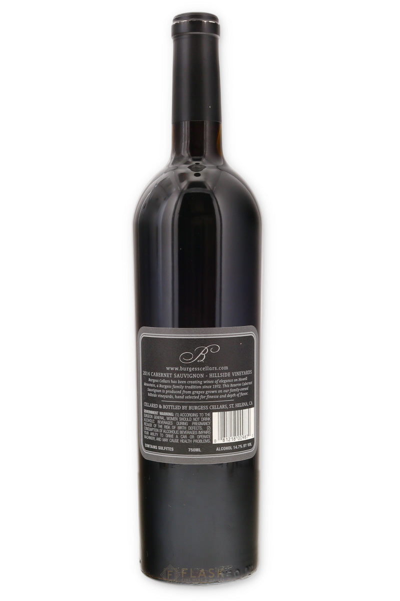Burgess Estate Reserve Cabernet Sauvignon Howell Mountain 2014
