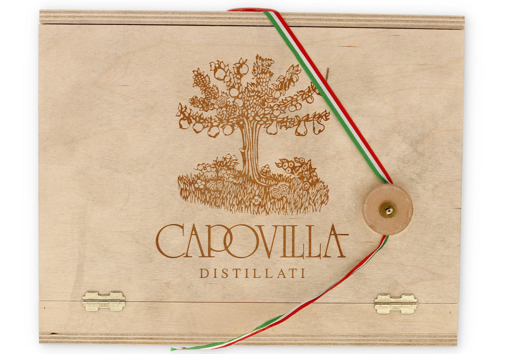 Capovilla Grappa 3 Bottle Gift Set - Flask Fine Wine & Whisky