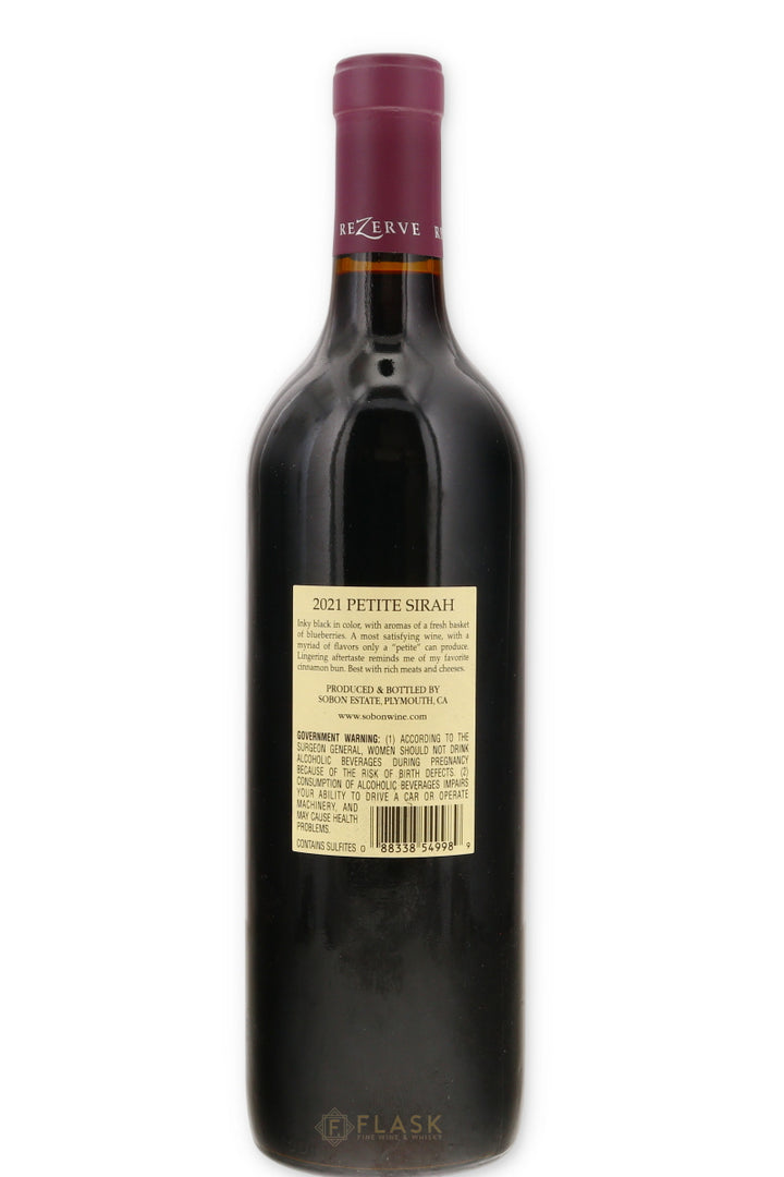 Sobon Estate ReZerve Petite Sirah 2021