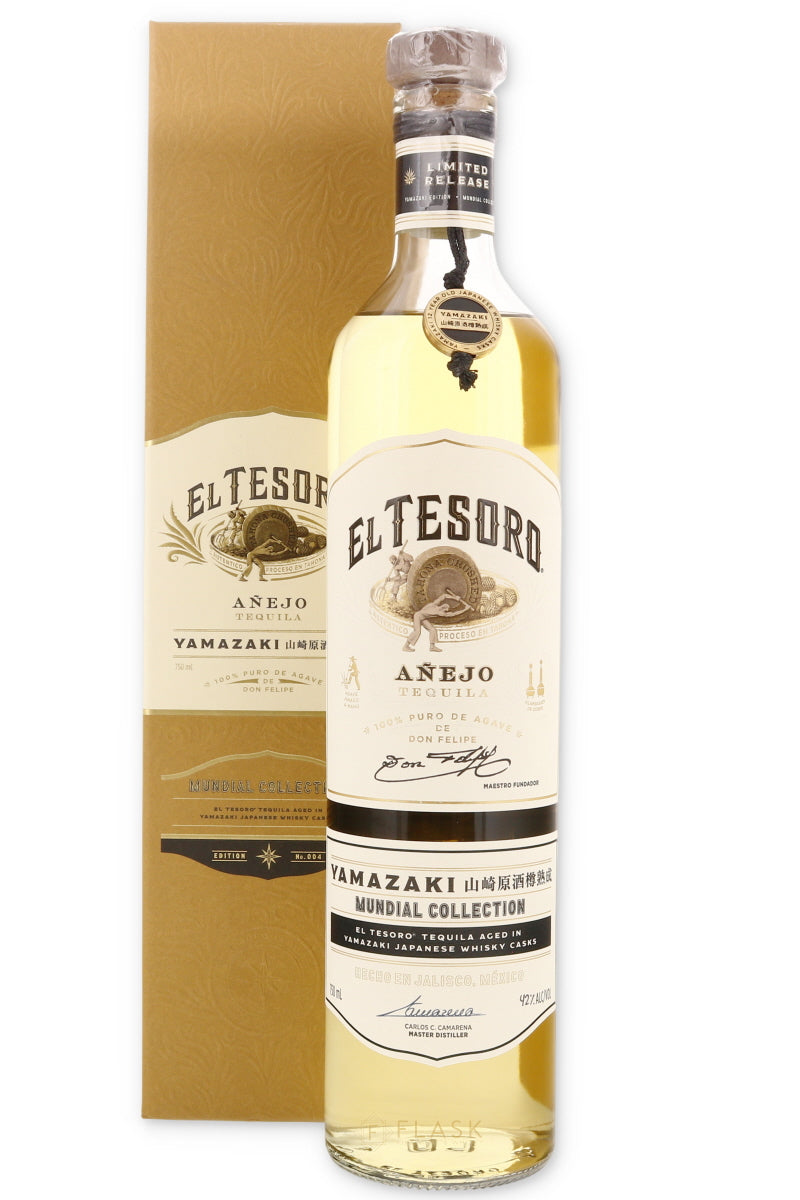 El Tesoro Mundial Collection Tequila Anejo Yamazaki Cask 750ml - Flask Fine Wine & Whisky