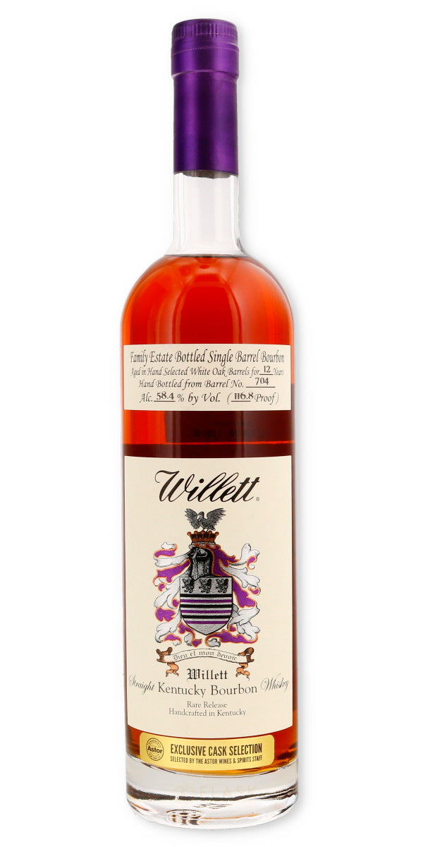 Willett Family Estate Single Barrel Bourbon 12 Year Old #704 116.8 Proof - Flask Fine Wine & Whisky