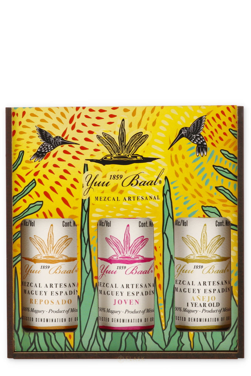 Yuu Baal Mezcal Miniature Gift Set 3x50ml - Flask Fine Wine & Whisky