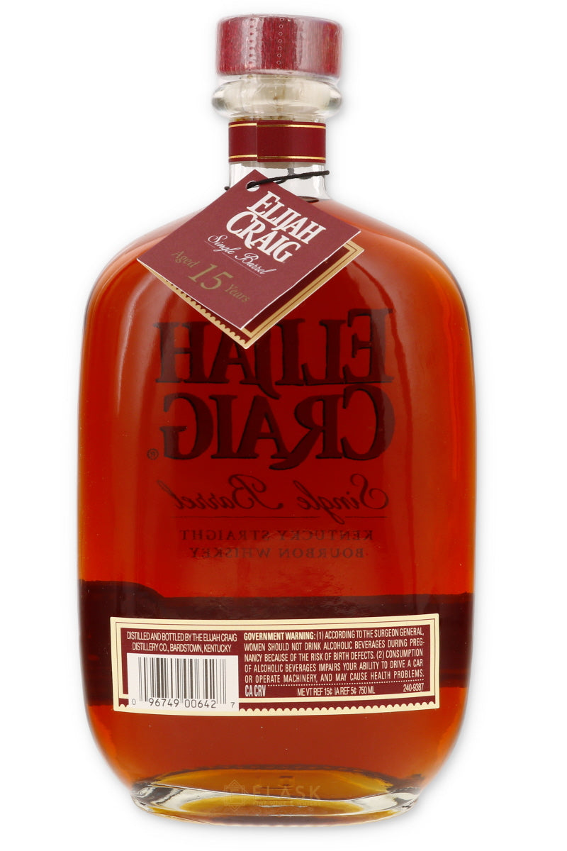 Elijah Craig 15 Year Single Barrel #186 108 proof 2026 - Flask Fine Wine & Whisky