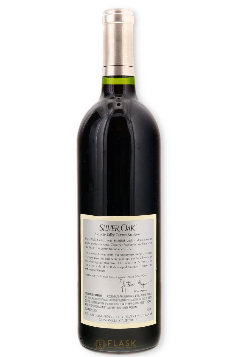 Silver Oak Alexander Valley Cabernet Sauvignon 1998 - Flask Fine Wine & Whisky