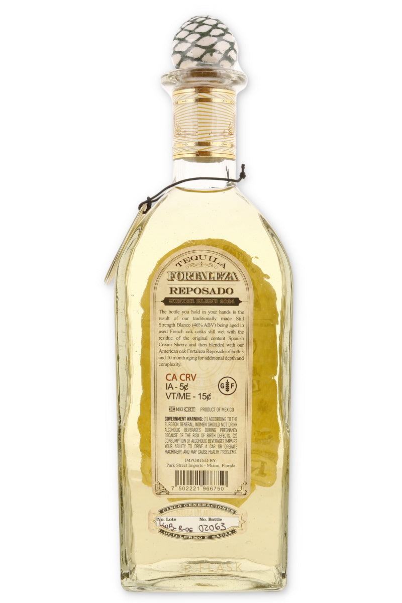 Fortaleza Winter Blend 2024 Reposado Tequila | Additive Free