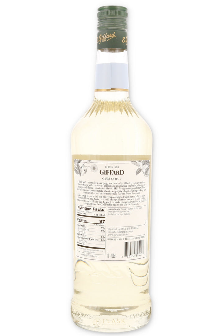Giffard Gomme Syrup 1 Liter