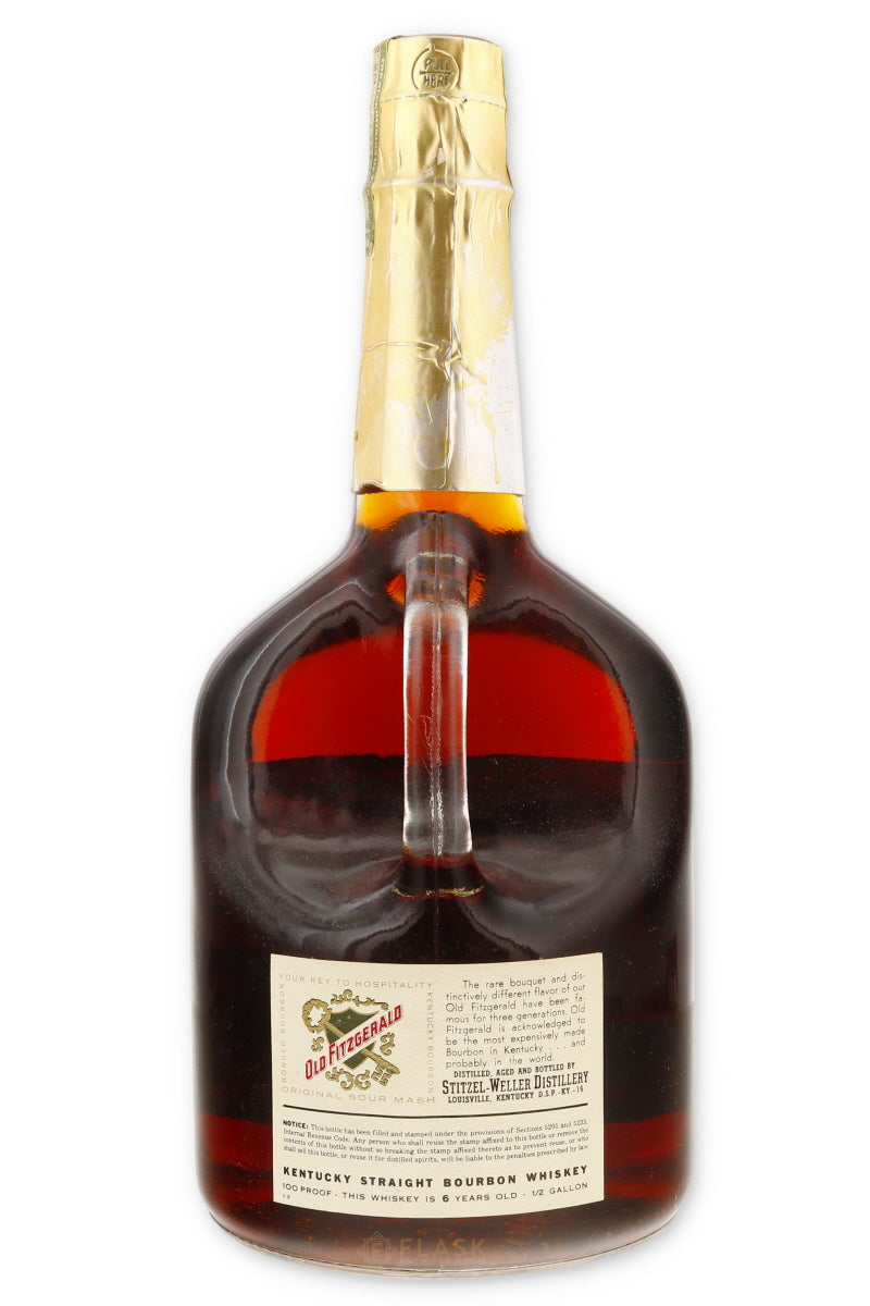 Old Fitzgerald 6 Year Bottled-in-Bond 100 Proof Bourbon 1966 Half Gallon