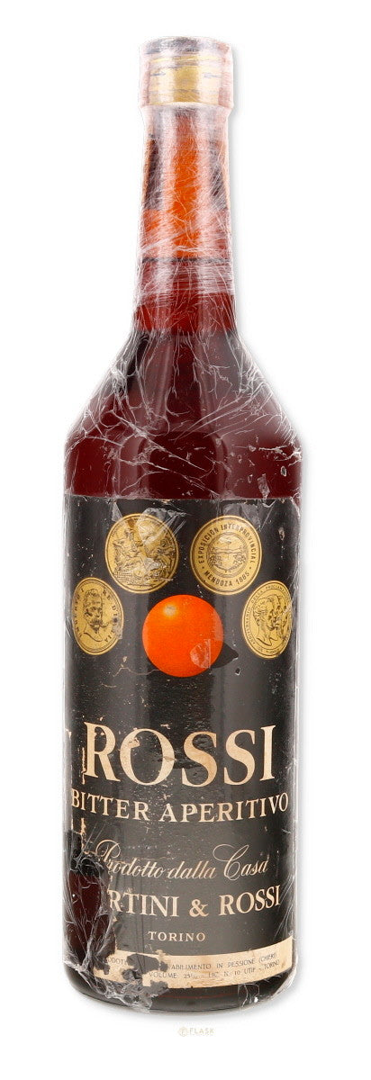 Rossi Bitter Aperitivo Martini & Rossi Bottled 1970s 1 Liter - Flask Fine Wine & Whisky