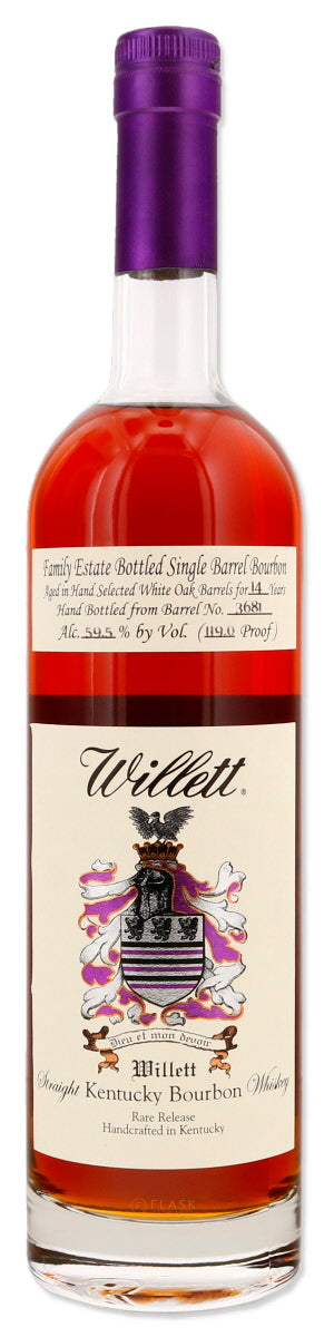 Willett Family Estate 14 Year Old Single Barrel Bourbon #3681 - Flask Fine Wine & Whisky
