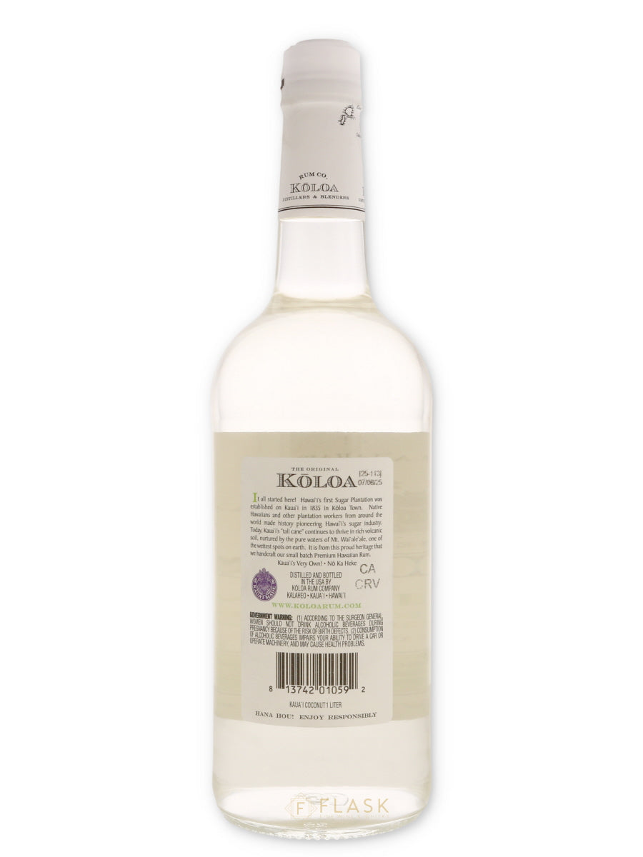 Koloa Kauai Coconut Rum 1 Liter - Flask Fine Wine & Whisky