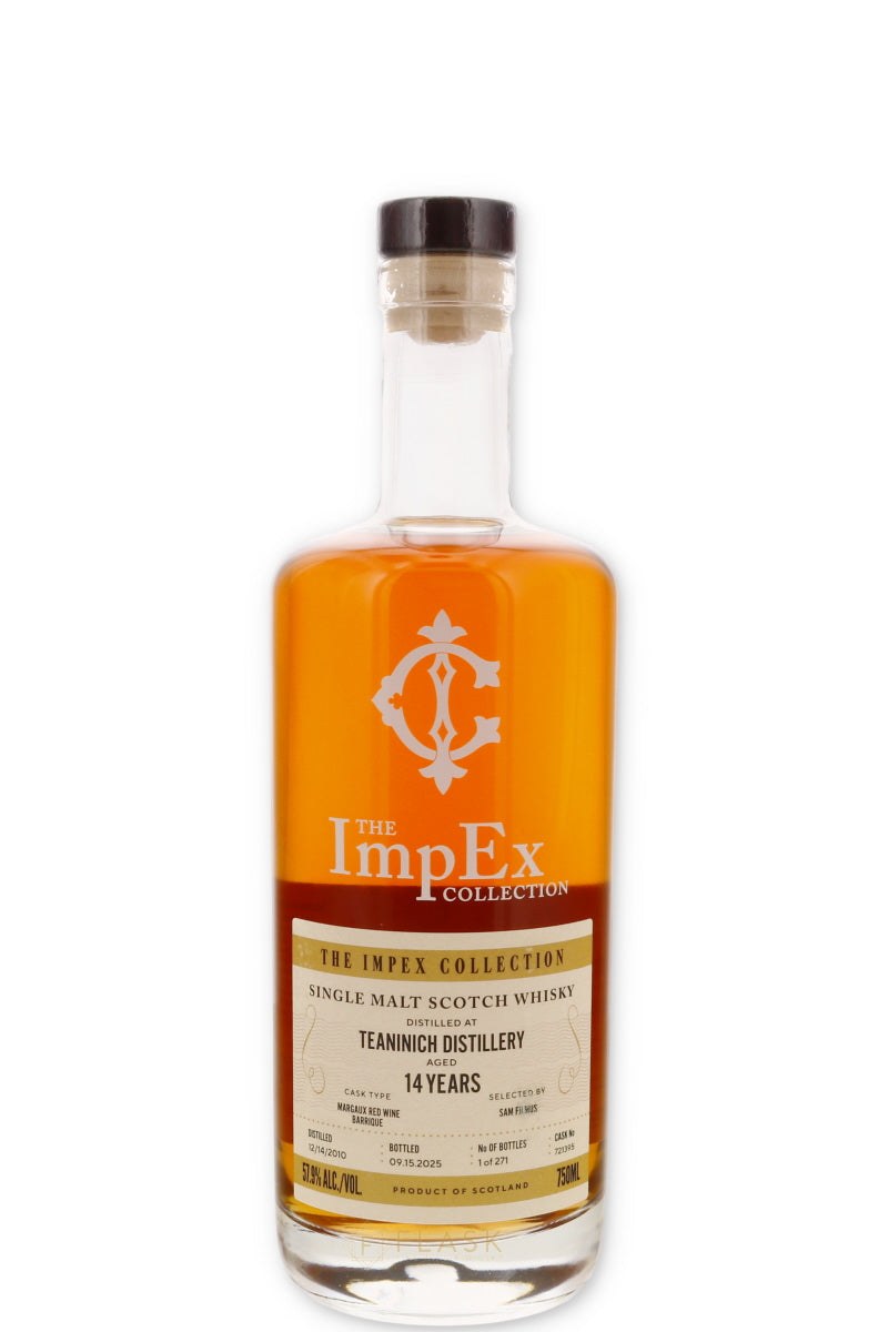 The ImpEx Collection 14 Year Aged Teaninich Distillery Margaux Cask - Flask Fine Wine & Whisky