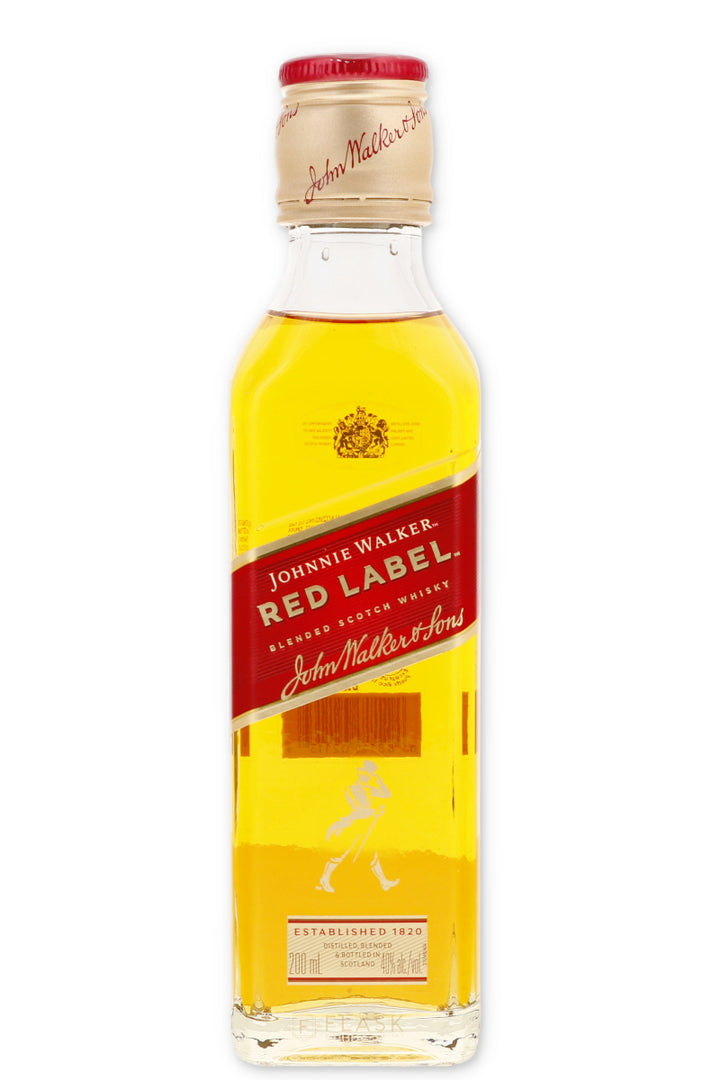 Johnnie Walker Red Label Blended Scotch 200ml - Flask Fine Wine & Whisky