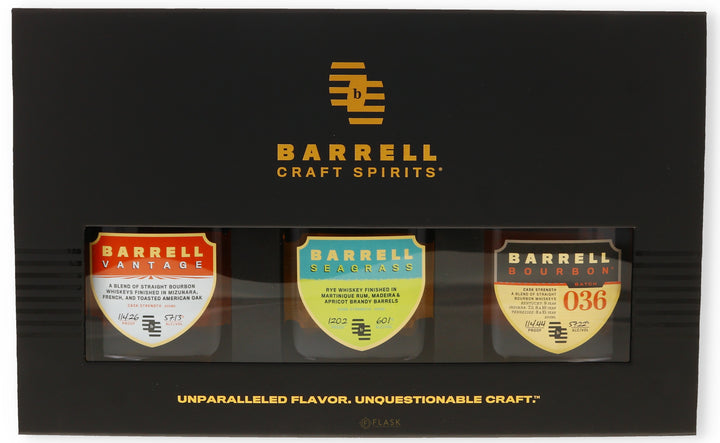 Barrell Bourbon Gift Set 3x200ml (1ea Batch 036, Seagrass, Vantage)