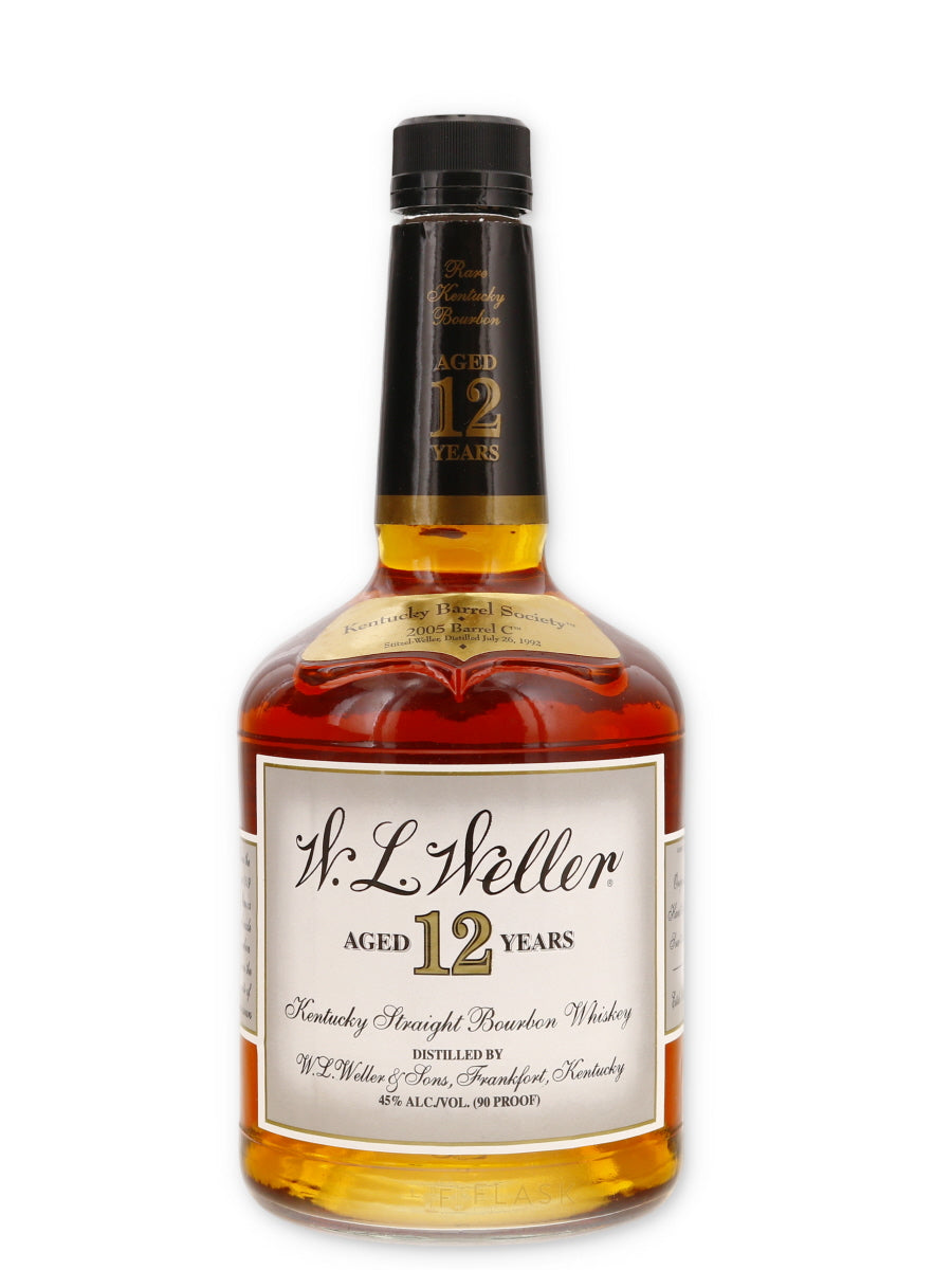 WL Weller 12 Year KBS Single Barrel 2005 Barrel C / Stitzel Weller 1992 - Flask Fine Wine & Whisky