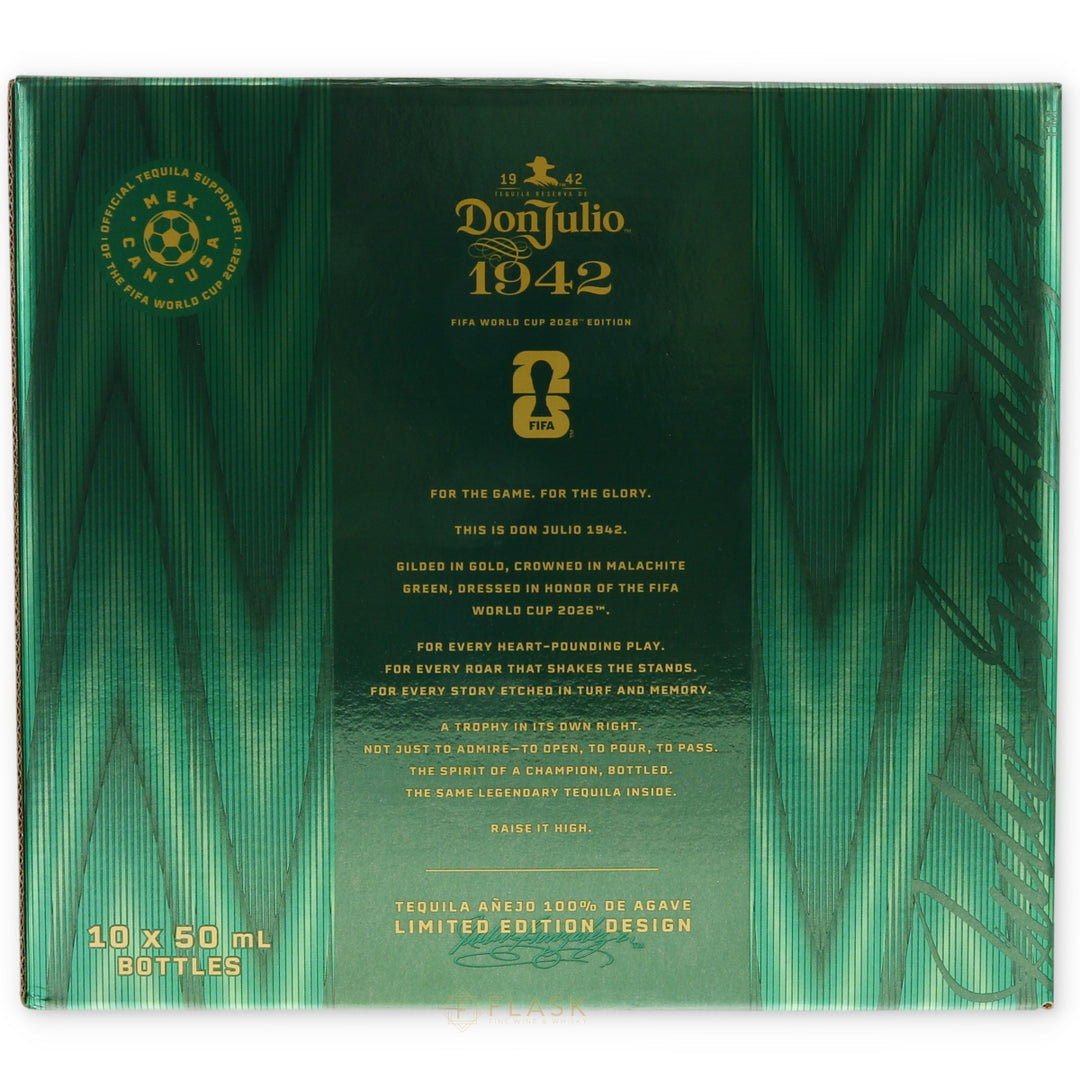 Don Julio 1942 2026 FIFA World Cup Edition Tequila Anejo 50ml / Miniature 10 Pack - Flask Fine Wine & Whisky