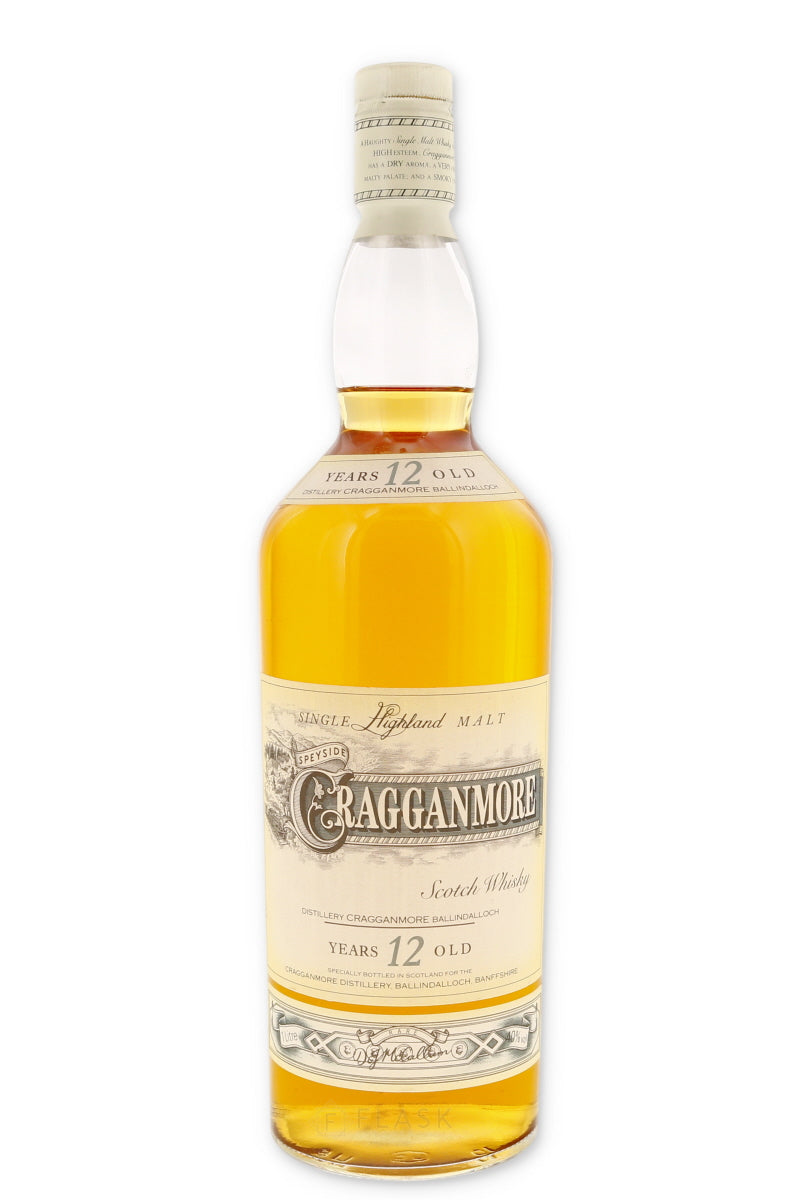 Cragganmore 12 Year Old Single Malt Scotch 1 Litre 1990s - Flask Fine Wine & Whisky