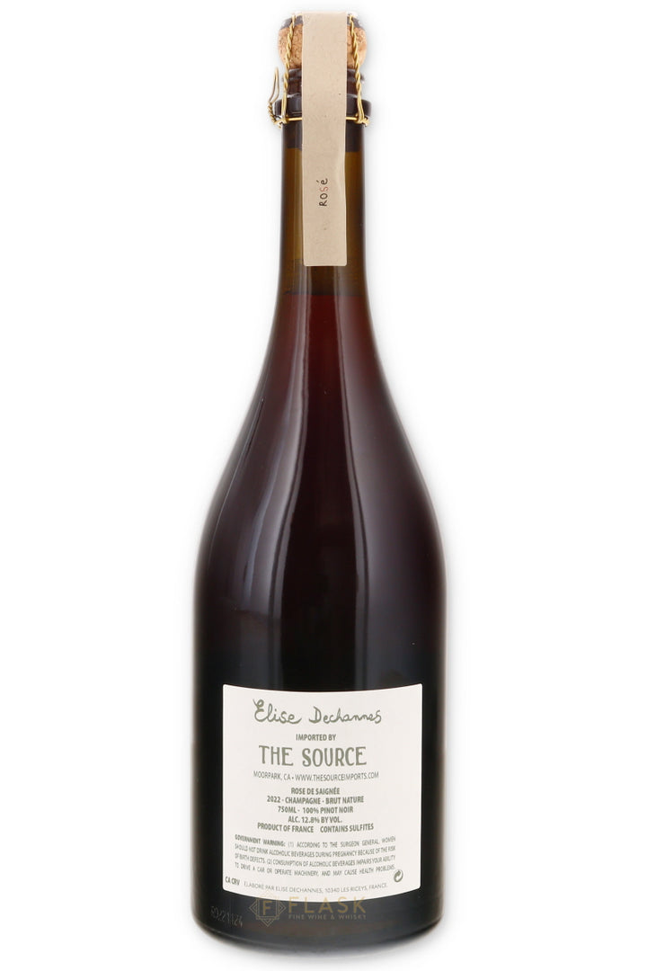 Dechannes Rose de Saignee Brut Nature Champagne 2022 - Flask Fine Wine & Whisky