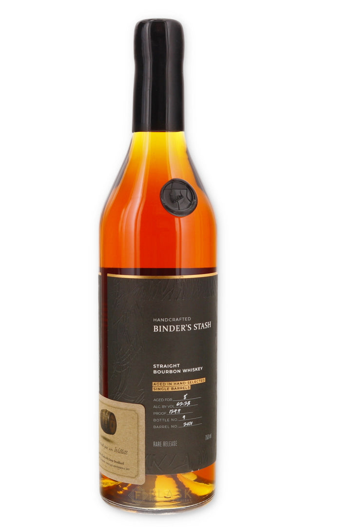 Binder’s Stash “Ceci n’est pas un Willett” Flask Private Single Barrel Bourbon 8 Year 124.4 Proof