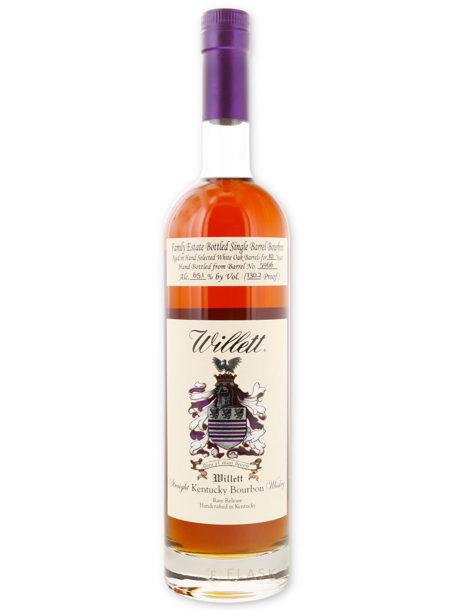 Willett Family Estate Single Barrel Bourbon 10 Year Barrel 5966 Earth 130.2 proof - Flask Fine Wine & Whisky
