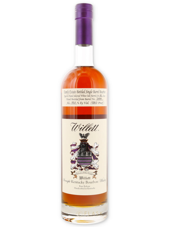 Willett Family Estate Single Barrel Bourbon 10 Year Barrel 5966 Earth 130.2 proof - Flask Fine Wine & Whisky