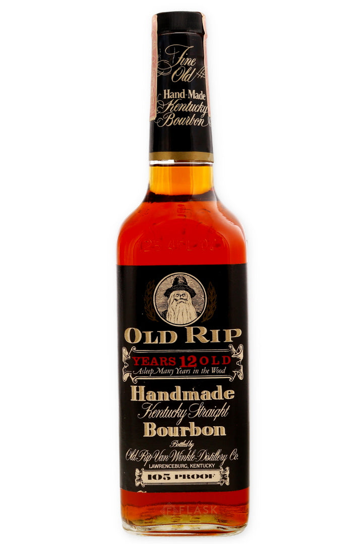 Old Rip Van Winkle Black Label 12 Year Bourbon 105 Proof 1988 - Flask Fine Wine & Whisky